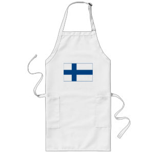 Largo Delantal (ligero) de la bandera de Finlandia