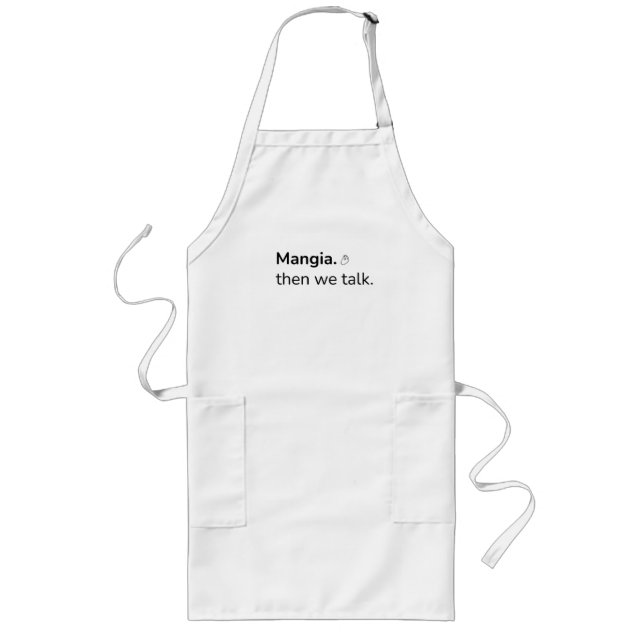Largo Delantal Mangia (Frente)
