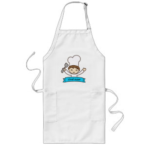 Largo Delantal para niños con estampado de Masterchef di