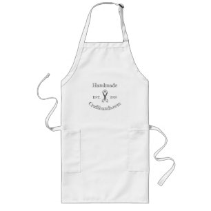Largo Delantal Personalizado - Logo de Tijeras Hechas a 