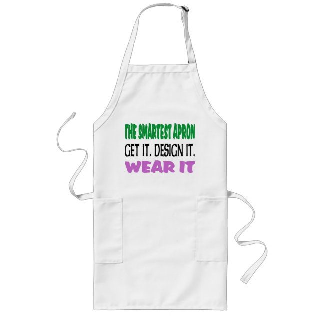 Largo Diseña tu propio delantal para barbacoa (Frente)