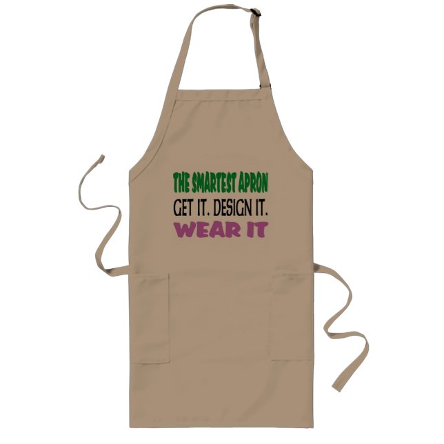Largo Diseña tu propio delantal para barbacoa (Frente)