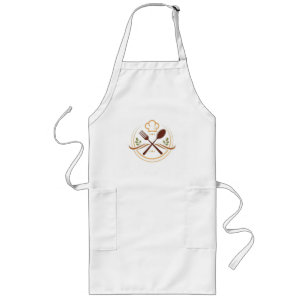 Largo Diseño creativo del delantal de cocina.