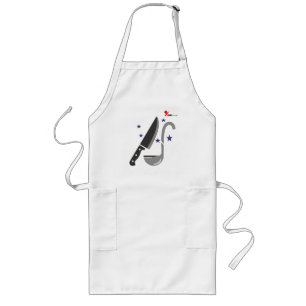 Largo Diseño de Logotipo de Chef Delantal   Cuchillo y C