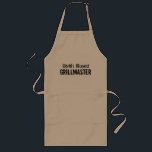 Largo El delantal más okayest del Bbq del grillmaster<br><div class="desc">Delantal divertido del Bbq del grillmaster el | de Okayest del mundo para los hombres. Barbacoa/regalo el cocinar para los hombres. Idea linda del regalo de cumpleaños para el papá del cocinero, el tío, el abuelo, el hermano, el marido, los delantales del cocinero de la barbacoa del hijo etc. en...</div>