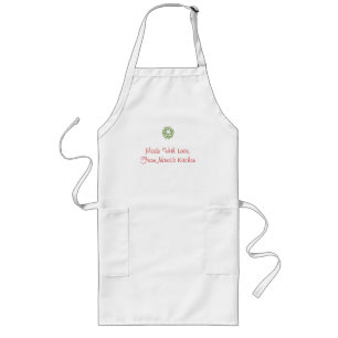 Largo Hecho con amor del delantal de la cocina de Nana
