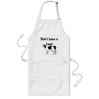 Largo ¡No tenga un vegano de la vaca/un delantal