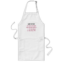 Largo Régimen de cocina novedad delantal del chef