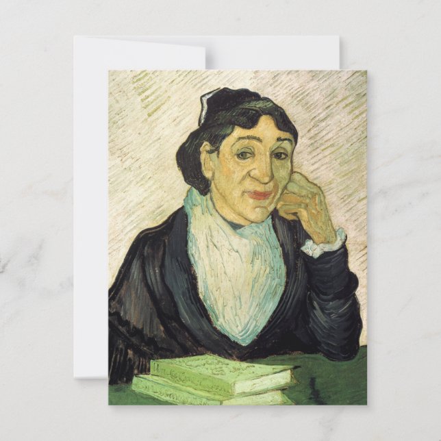 L'Arlesienne (Madame Ginoux) por Vincent van Gogh (Anverso)