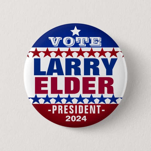 Larry Elder para el botón de campaña Presidente 20 (Anverso)