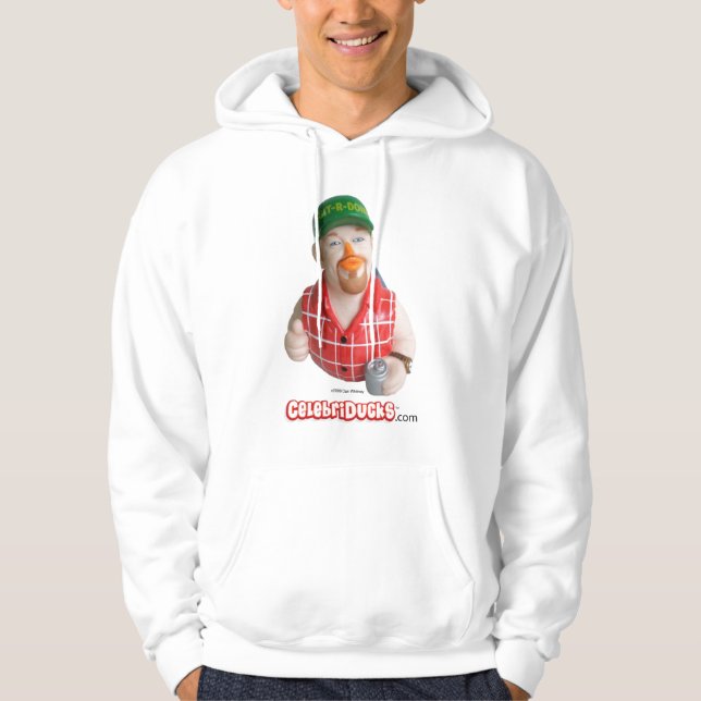 Larry la sudadera con capucha de goma del pato del (Anverso)