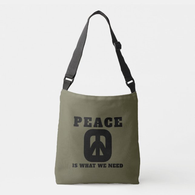 LARRYSTOTES PEACE (IWWN) Bolsa de cuerpo cruzado (Anverso)