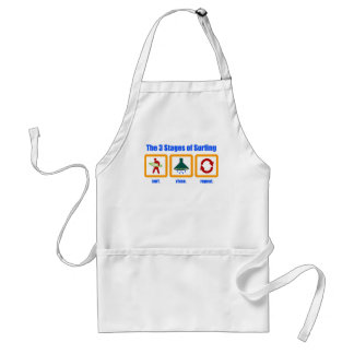 Las 3 etapas del delantal que practica surf