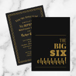 Las 60 invitaciones a la fiesta de cumpleaños de B<br><div class="desc">¿Trayendo una fiesta de cumpleaños número 60? Asegúrese de enviar una invitación para que los huéspedes se entusiasmen con su fiesta. "¡Los GRANDES SEIS ohhhhhh!" - cambiar a cualquier edad - en la parte delantera y los detalles de su fiesta en la parte posterior con letras de moda. Genial para...</div>