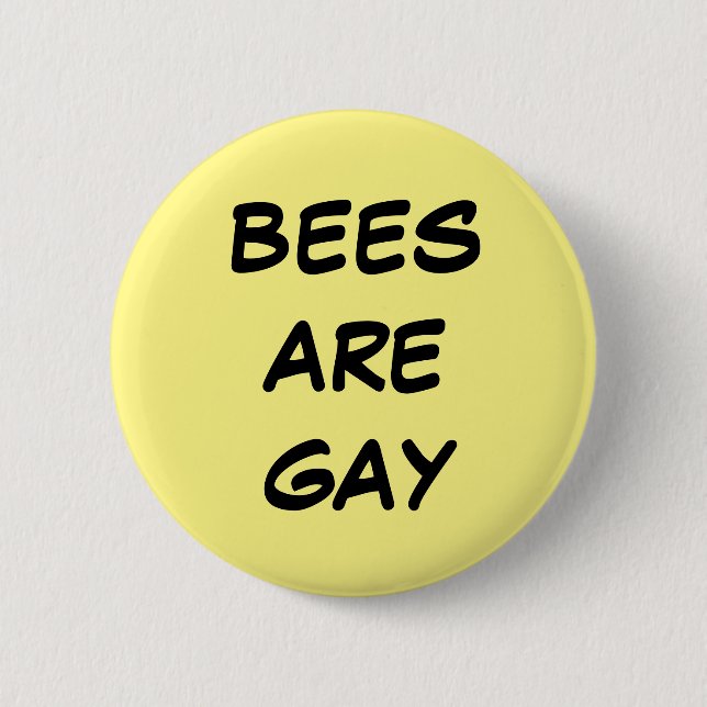 Las abejas son botón gay (Anverso)