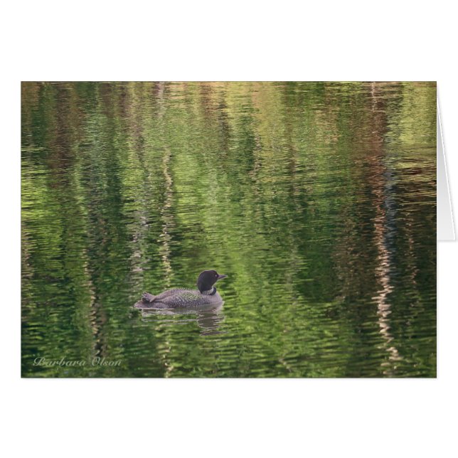Las aguas de Walden Pond—Loon común (Anverso (Horizontal))