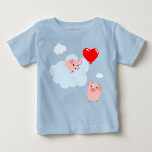Las alas del amor (cerdos Personalizados) Camiseta