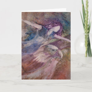 Las alas tienen gusto de la tarjeta de