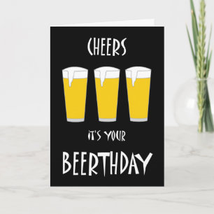 Las alegrías es su tarjeta de Beerthday
