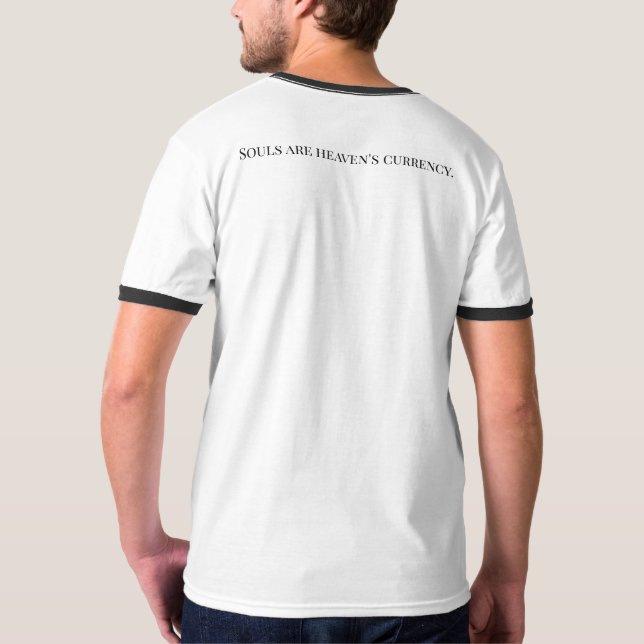 Las almas son la camiseta de moneda del cielo (Reverso completo)