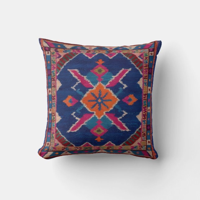 Las almohadas azules de Kilim: el acento perfecto (Anverso)