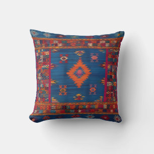 Las almohadas azules de Kilim para cada habitación