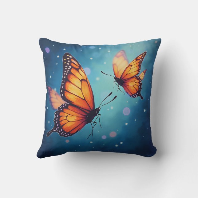 Las almohadas de mariposa brillantes (Reverso)