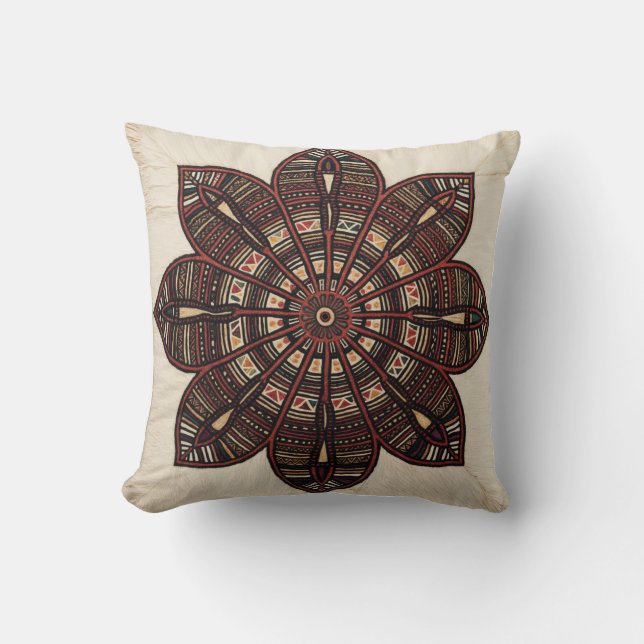 Las almohadas lumbares de Kilim Mandala: Una mezcl (Anverso)