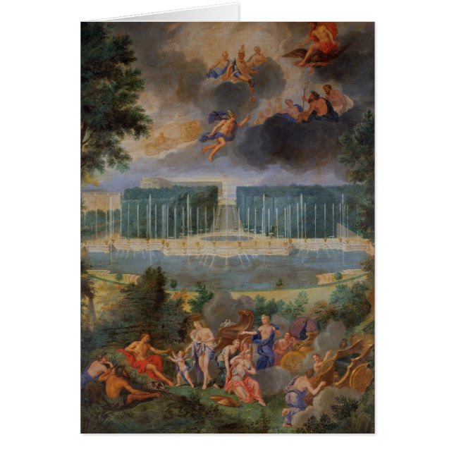 Las arboledas de Versalles. Vista de la piscina de (Frente)