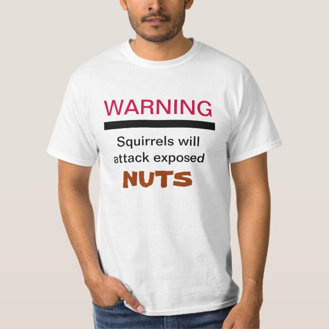 Las ardillas atacarán la camisa Nuts expuesta (Anverso)