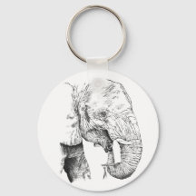 Las arrugas son divertidas llavero de elefante her