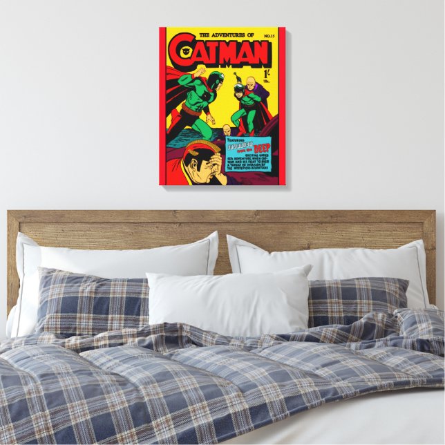 Las aventuras de la impresión de lienzo para gato (Insitu(Dormitorio))