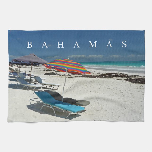 Las Bahamas Harbour Island Beach dan a la toalla d (Horizontal)