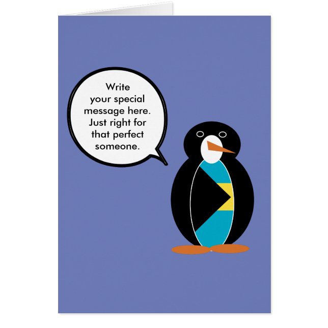 Las Bahamas Ms Penguin hablando  (Frente)