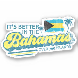Las Bahamas Pegatina Bandera Cruise de Vacaciones