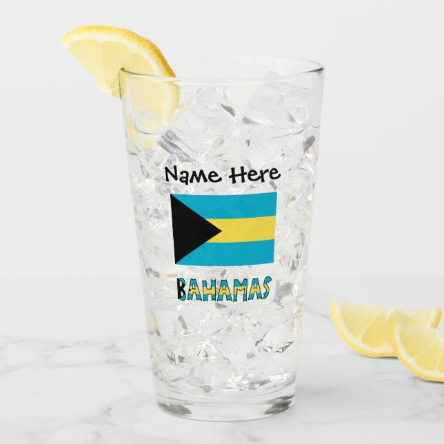 Las Bahamas y la bandera bahameña están personaliz (Anverso (hielo))