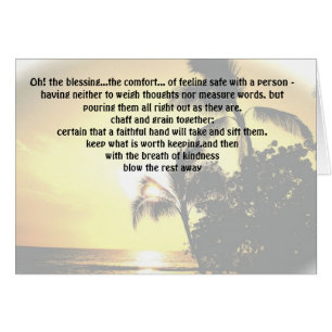 Las bendiciones de la vida que sienten seguras con