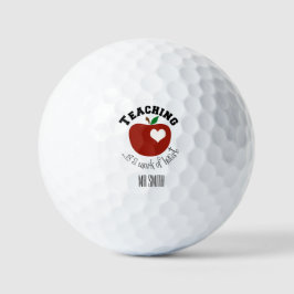 ¡Las bolas de golf de los profesores lo personaliz