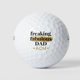 Las bolas de golf del Monograma de Papá son fabulo