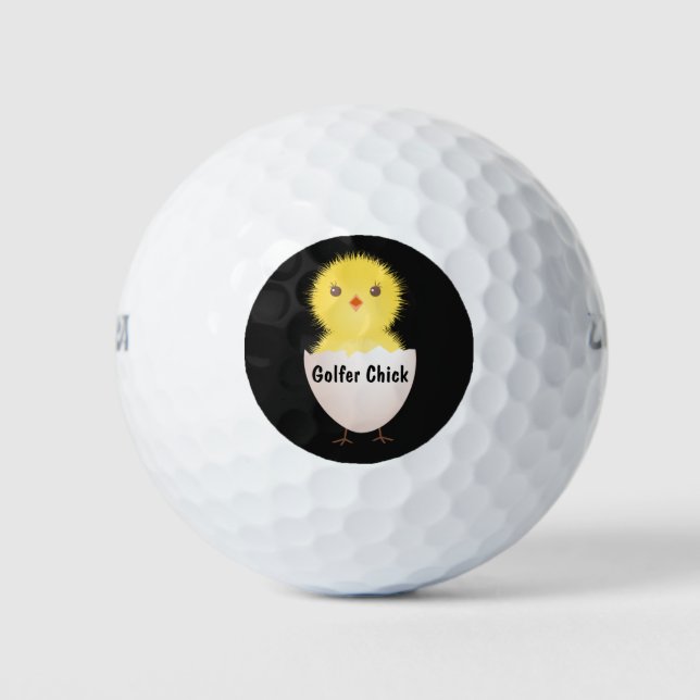 Las Bolas de Golf Golfer Chick (Anverso)