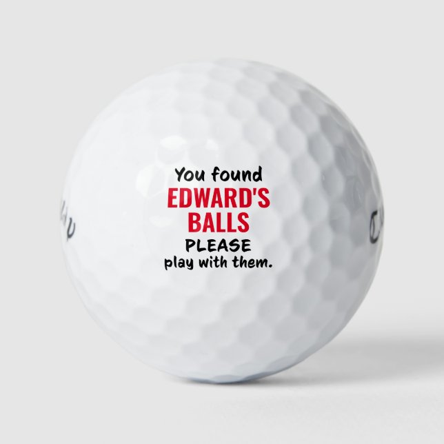 Las Bolas de Golf Personalizadas Divertidas Bolas  (Anverso)