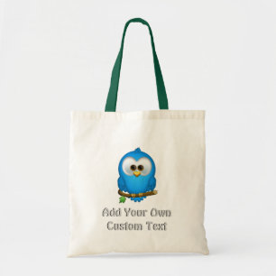 Las bolsas de asas azules del pájaro del pío de