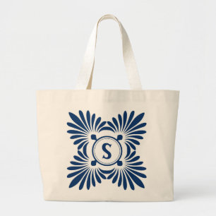 Las bolsas de asas cones monograma: Estampado de