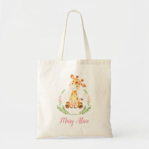 Las bolsas de asas de Baby Shower de la jirafa