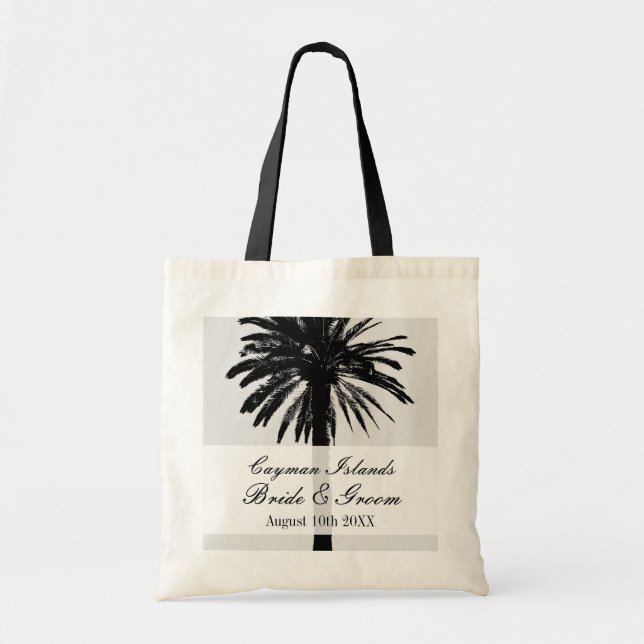 Las bolsas de asas de encargo del boda del destino (Frente)