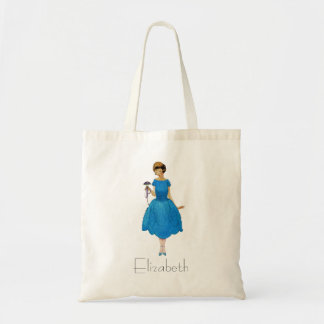 Las bolsas de asas de la dama de honor, azul