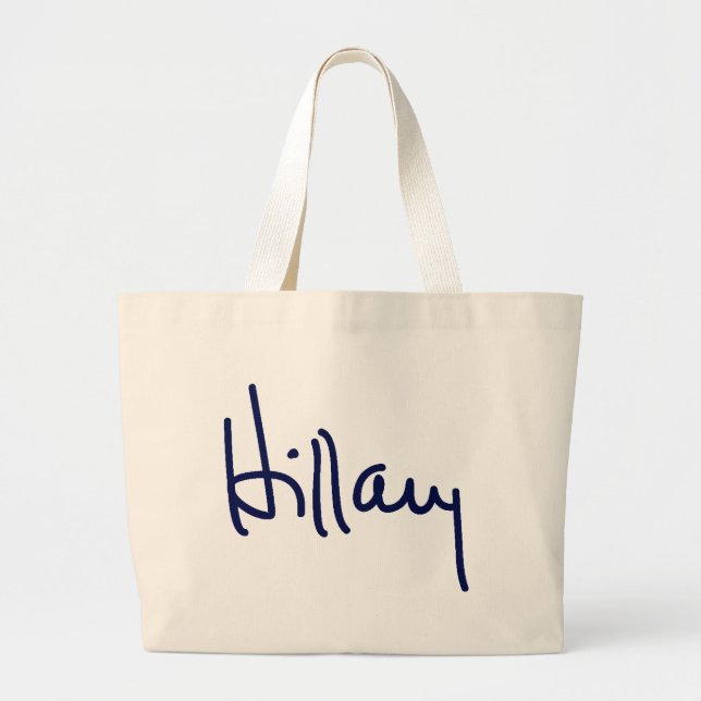 Las bolsas de asas de la firma de Hillary (Frente)