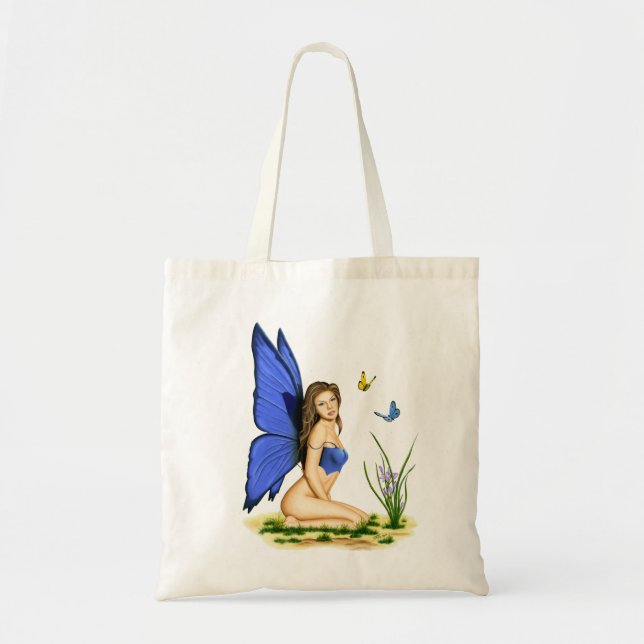 Las bolsas de asas "de la hada azul de la (Frente)