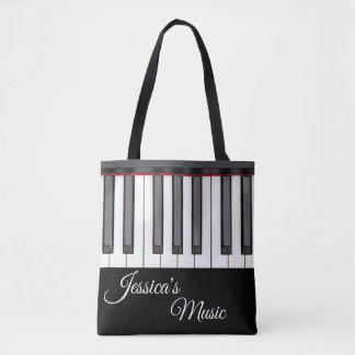 Las bolsas de asas de la música del piano para los