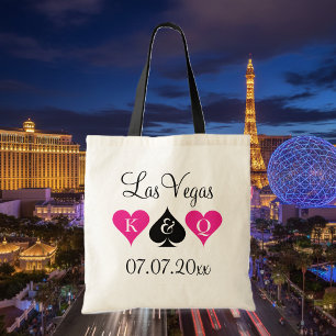 Las bolsas de asas del boda del tema de Las Vegas